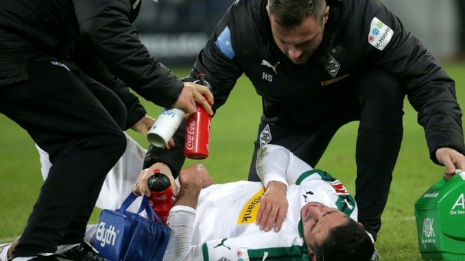 Verletzte sich gegen Hannover schwer: Lars Stindl (Photo by PIXATHLON/PIXATHLON/SID/)