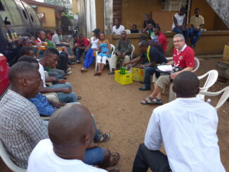 Der Fanclub von Hannover 96 in Sierra Leone.